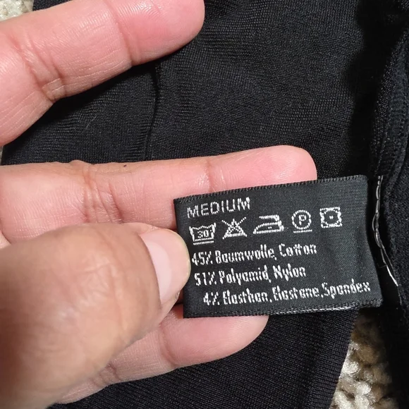 WOLFORD L49318 Colorado String-Body Turtleneck Black Bodysuit Size M - Picture 7 of 8